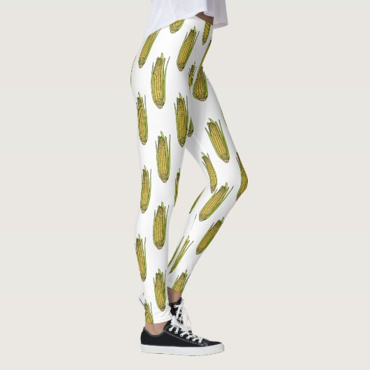 Corn cartoon illustratie leggings (Rechts)