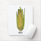 Corn cartoon illustratie muismat (Met muis)