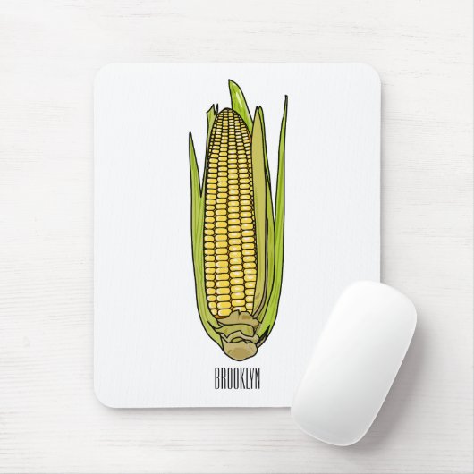 Corn cartoon illustratie muismat (Met muis)