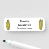 Corn cartoon illustratie naamplaatje (In situ)