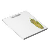 Corn cartoon illustratie notitieblok (Schuin)