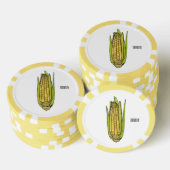 Corn cartoon illustratie poker chips (Opstapeling)