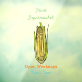 Corn cartoon illustratie raamsticker (Vel 3)