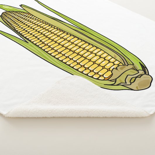 Corn cartoon illustratie sherpa deken (3/4)