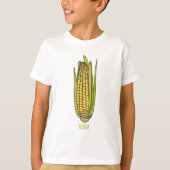 Corn cartoon illustratie t-shirt (Voorkant)
