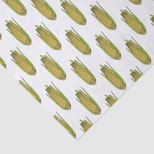 Corn cartoon illustratie tissuepapier (Detail)