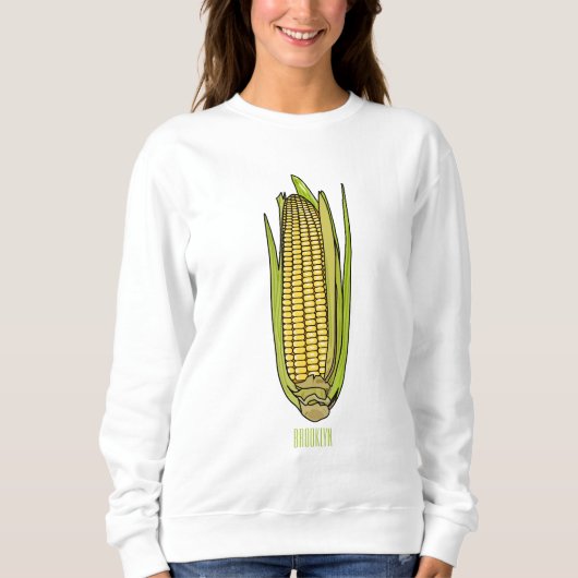 Corn cartoon illustratie trui (Voorkant)