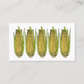Corn cartoon illustratie visitekaartje (Achterkant)
