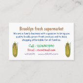 Corn cartoon illustratie visitekaartje (Voorkant)