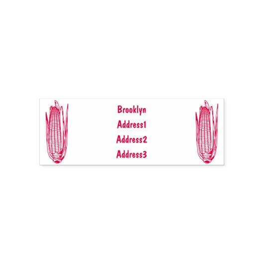Corn cartoon illustratie zelfinktende stempel (Design)