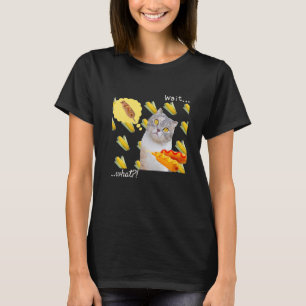 Corn Cat Corn Dog Cat Humor Wacht wat T-shirt