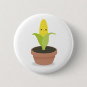 Corn Character Ronde Button 5,7 Cm (Voorkant)