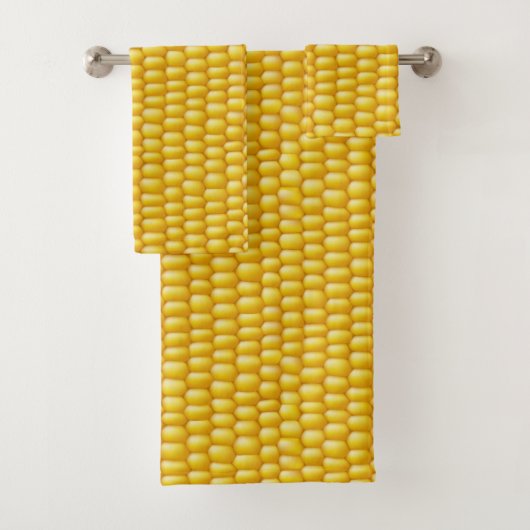 Corn Cob Achtergrond Bad Handdoek (Insitu)