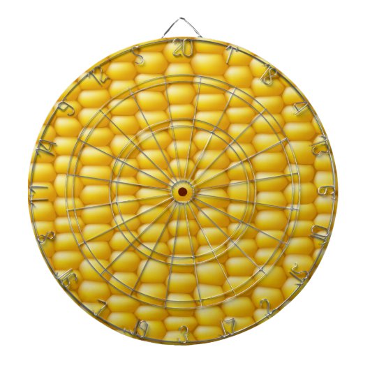 Corn Cob Achtergrond Dartbord (Voorkant)