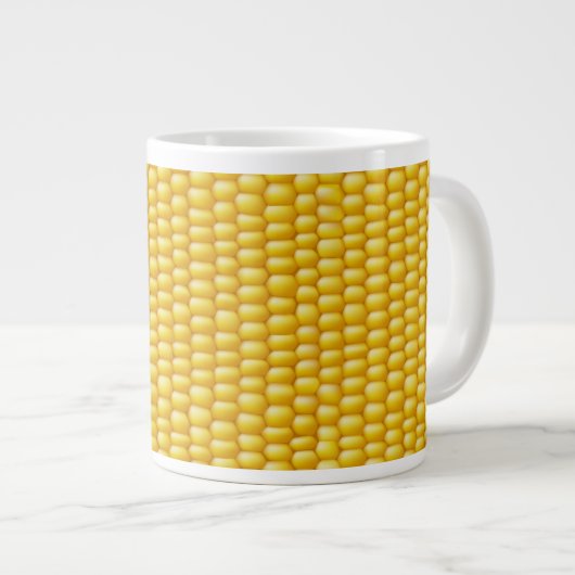 Corn Cob Achtergrond Grote Koffiekop (Voorkant rechts)