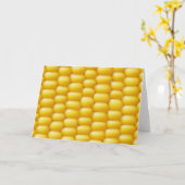 Corn Cob Achtergrond Kaart (Gele Bloem)
