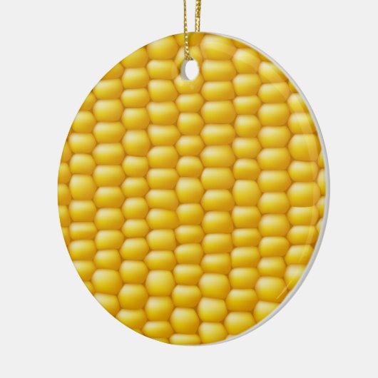 Corn Cob Achtergrond Keramisch Ornament (Links)