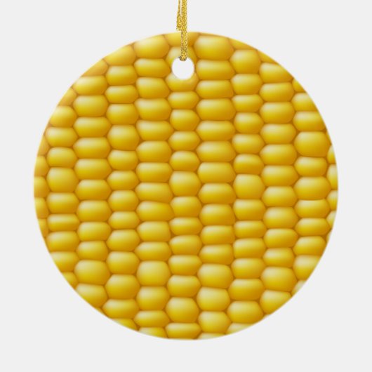Corn Cob Achtergrond Keramisch Ornament (Achterkant)