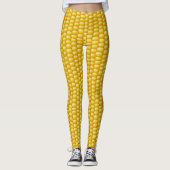 Corn Cob Achtergrond Leggings (Voorkant)