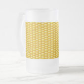 Corn Cob Achtergrond Matglas Bierpul (Voorkant links)