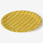 Corn Cob Achtergrond Papieren Bordje (Gekanteld)
