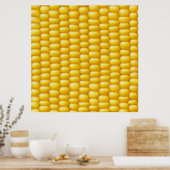 Corn Cob Achtergrond Poster (Keuken)