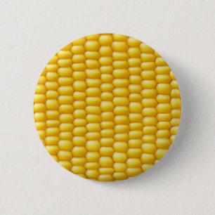 Corn Cob Achtergrond Ronde Button 5,7 Cm
