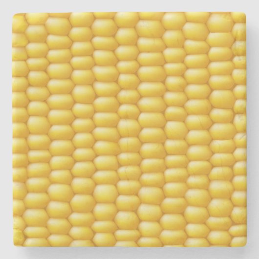 Corn Cob Achtergrond Stenen Onderzetter (Voorkant)
