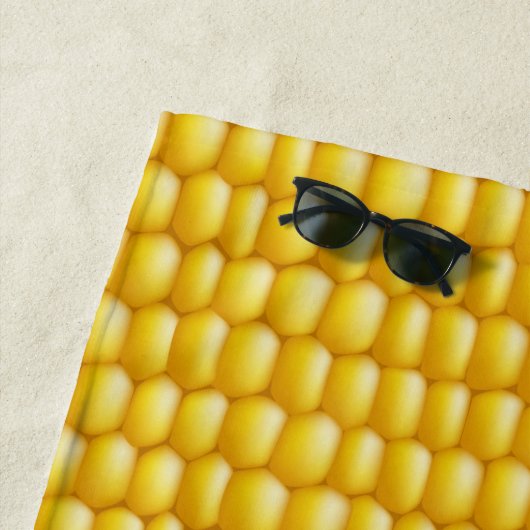 Corn Cob Achtergrond Strandlaken (In situ)