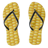 Corn Cob Achtergrond Teenslippers (Voetbed)