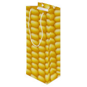 Corn Cob Achtergrond Wijn Cadeautas (Achterkant Gekanteld)