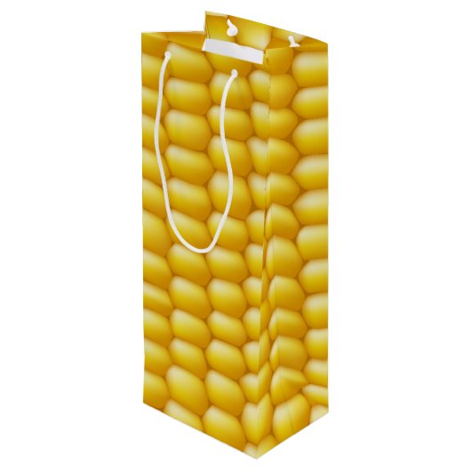 Corn Cob Achtergrond Wijn Cadeautas (Achterkant Gekanteld)