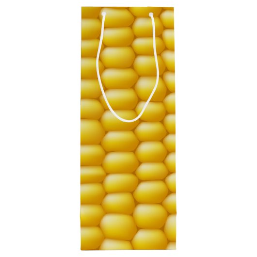 Corn Cob Achtergrond Wijn Cadeautas (Achterkant)