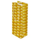 Corn Cob Achtergrond Wijn Cadeautas (Voorkant Gekanteld)