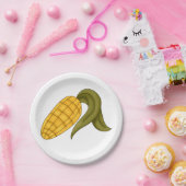Corn Cob Papieren Bordje (Feest)