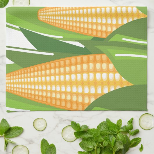 Corn Cob Theedoek (Gevouwen)