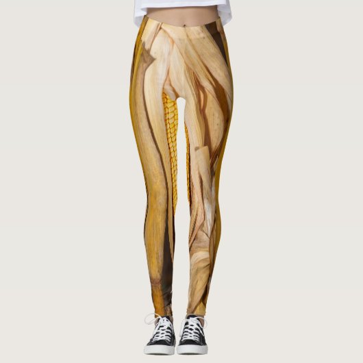 Corn Cobb op Stalk Leggings (Voorkant)