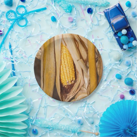 Corn Cobb op Stalk Papieren Bordje (Feest)