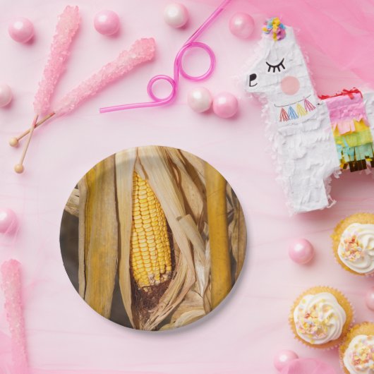 Corn Cobb op Stalk Papieren Bordje (Feest)