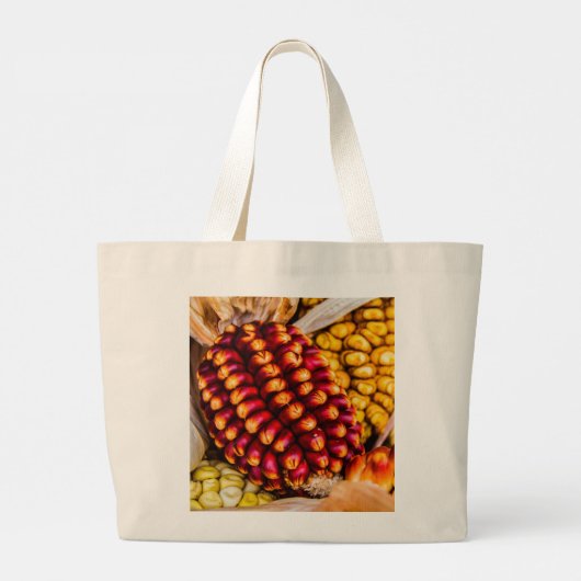 Corn cobs grote tote bag (Achterkant)