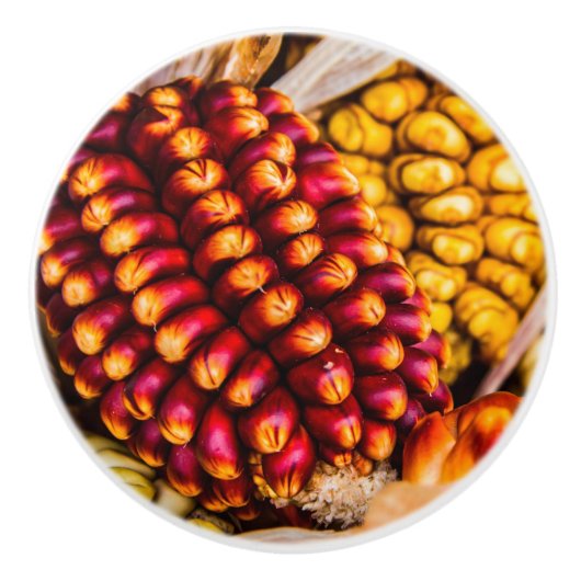 Corn cobs keramische knop (Voorkant)