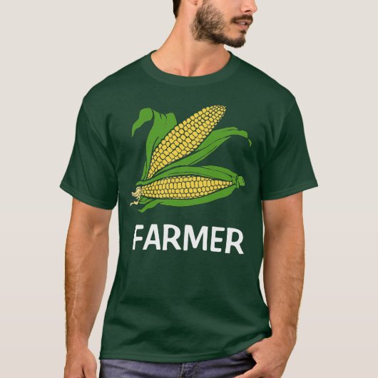 Corn Cobs on Mannen Basic Dark T-Shirt (Voorkant)