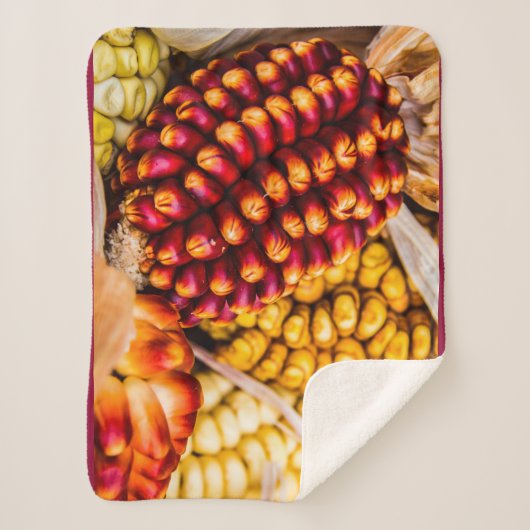 Corn cobs sherpa deken (Voorkant)
