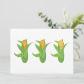 Corn Cobs-uitnodigingen Kaart (Staand voorkant)