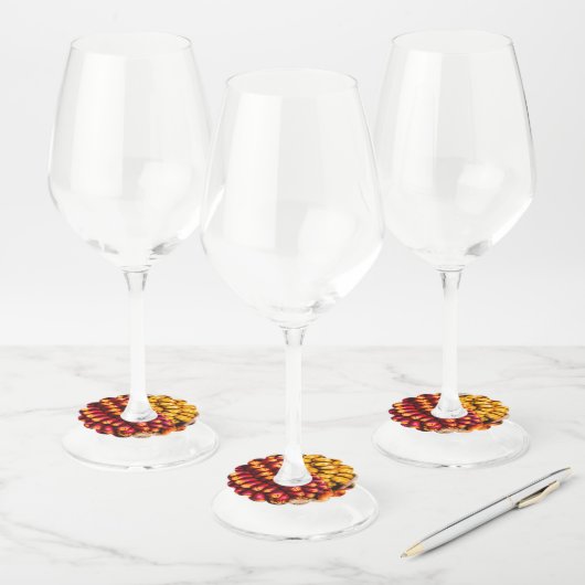 Corn cobs wijnglaslabel (Set)