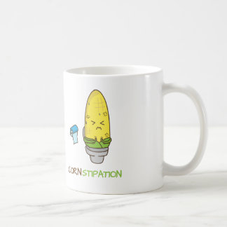 Corn Constipation in the Toilet Punny Humor Koffiemok