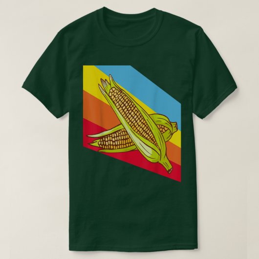 Corn Corncob Maize Vegetables Food Vegan Vegetaria T-shirt (Design voorkant)