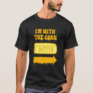 Corn Costume Ik ben bij de Butter Couples Hool T-shirt
