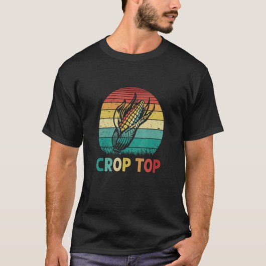 Corn Crop Top  Farmer Farming Corn  Summer Retro (Voorkant)