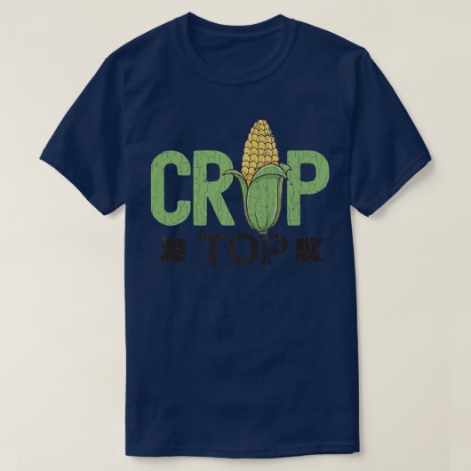 Corn Crop Top Funny Farming Farmer Tractor Farm Gr (Design voorkant)